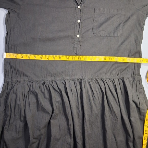 Grayson The Changemaker Dress Siz 04 (Large)  Black Button Front Long Sleeve - Picture 5 of 16